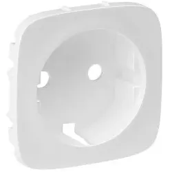 Legrand 755205 Steckdosen-Abdeckung für das Schalterprogramm VALENA ALLURE, Farbe: Ultraweiß