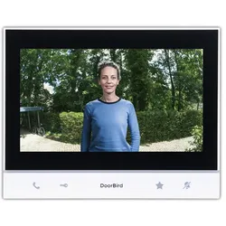 DoorBird IP Video Innenstation A1103 White Edition schwarzer Displayrahmen