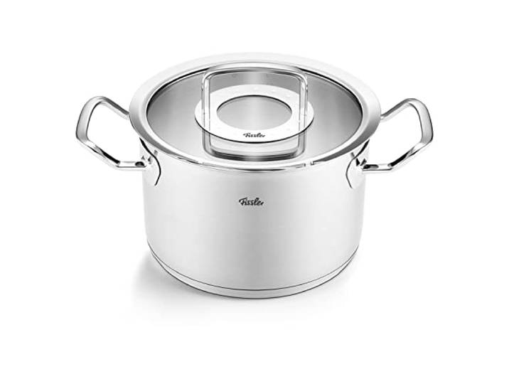 Fissler Collection Original-Profi Faitout En Acier Inoxydable (20 cm\, 3\,9 l) Avec Couvercle En Verre\, Compatible Induction