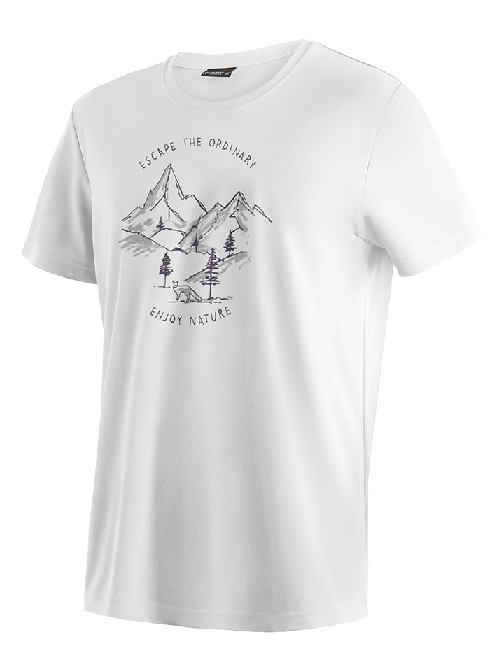 Maier Sports Funktionsshirt "Dieter" in Weiß - XXL