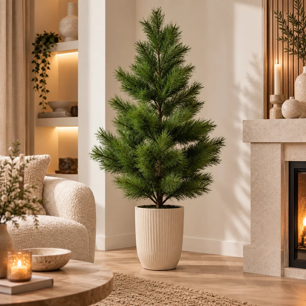 Countryfield Kunstboom Pinus massoniana groen H: 153 cm, B: 90 cm, D: 90 cm