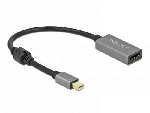 Delock 66570 DisplayPort / HDMI Adapter [1x Mini-DisplayPort Stecker - 1x HDMI-Buchse] Schwarz, Grau 0.20 m