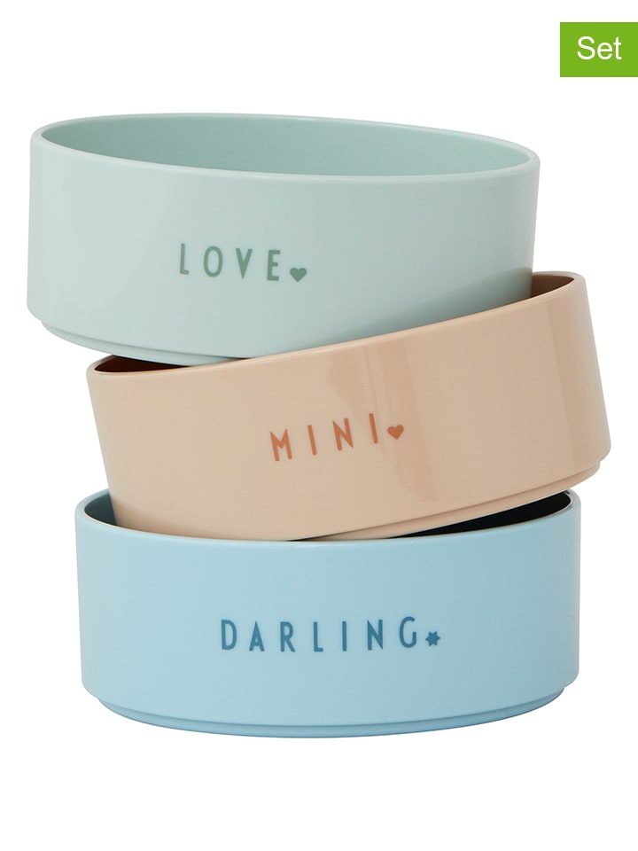 Design Letters 3er-Set: Schalen "Mini Favourite" in Bunt - onesize