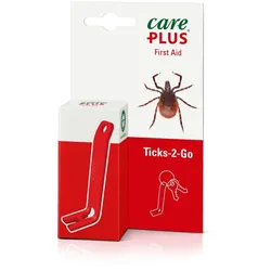 Care Plus Tick's 2 Go Zeckenzange Rot