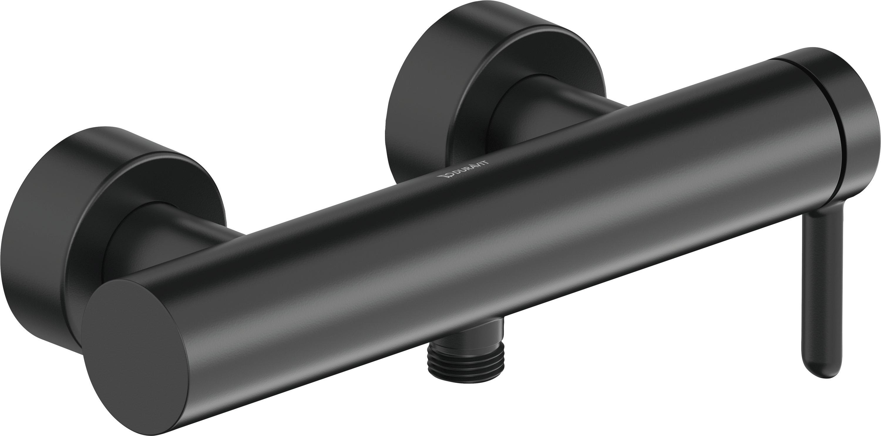 Duravit Brause-Einhebelmischer C.1 AP, Wandmontage, schwarz matt
