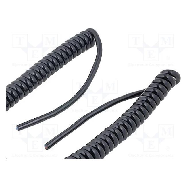 Helukabel 86306, Niederspannungskabel, Schwarz, Cooper, 0.75 mm², -25 - 70 °C, 500 V (1 m) (86306)