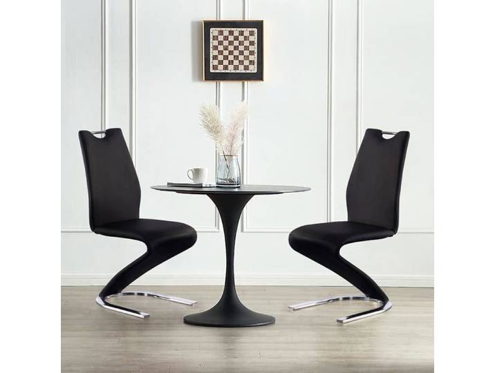 JIEXI Chaise de salle à manger Chaises de bureau scandinaves pour adultes Sièges de bar créatifs en cuir synthétique