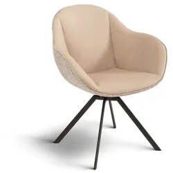 SCHÖNER WOHNEN-Kollektion Stuhl Sorrent Stoff Beige-Silber