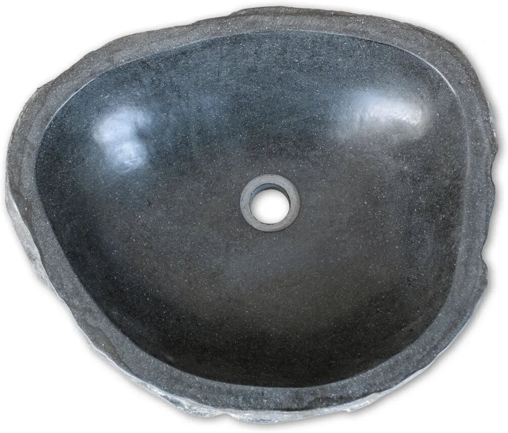 World Menagerie Luz Grey Stone Specialty Shape Bathroom Sink Grey 15cm H x 46cm W x 36cm D