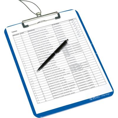 herlitz Klemmbrett easy orga to go, DIN A4, blau opak