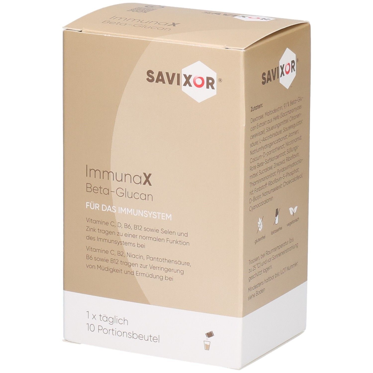 Immunax Beta-Glucan Pulver Portionsbeutel 10x5,5 g