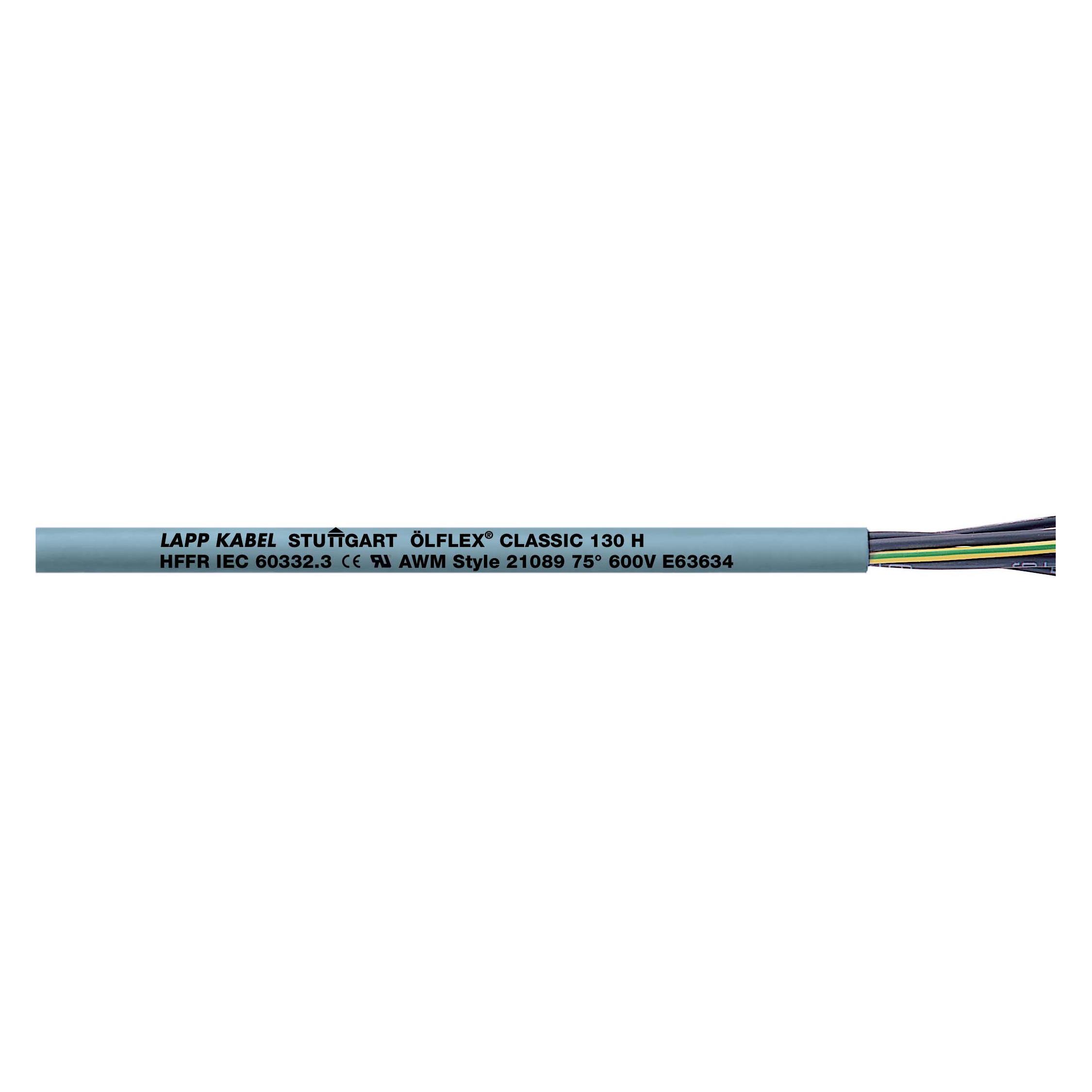 Lapp ÖLFLEX CLASSIC 130 H Steuerleitung 3 G 0.75 mm² Grau 1123033 500 m - Kabel - Netzwerk (1123033) (500 m) (1123033/500)