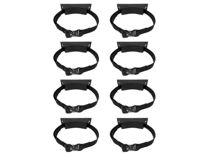An der Wand montierter Flaschenhalter(Black,8 pack)