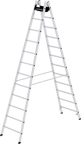 MUNK Günzburger Steigtechnik 33024 Aluminium Stufen-Stehleiter Arbeitshöhe (max.): 4.8m