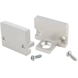 Deko-Light Endkappe Abschluss P-AU-10-12 Set (2 Stk.), Aluminium, eloxiert, 1.82cm, Silber D-980021