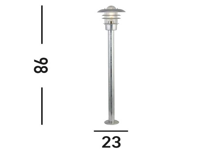 Searchlight Wegeleuchte X Conrad, dimmbar, chrom / silber, Metall, Außenleuchte