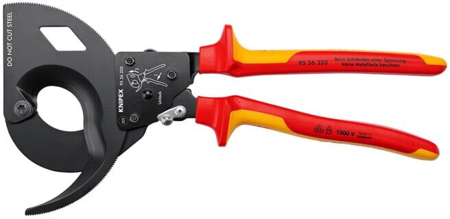 Coupe-câbles, à cliquet Knipex (95 36 320)