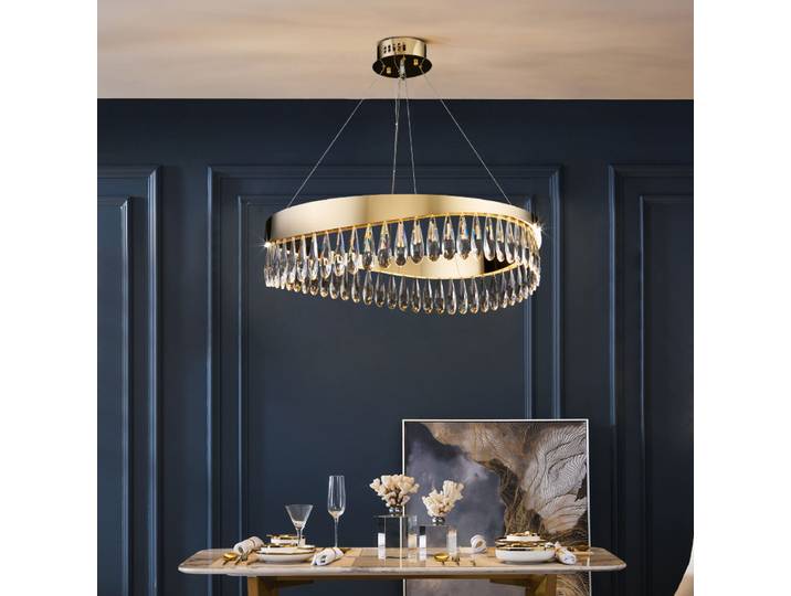 Art déco postmoderne cristal acier inoxydable concepteur LED Lustre éclairage Lustre Suspension Luminaire Lampen pour Foyer