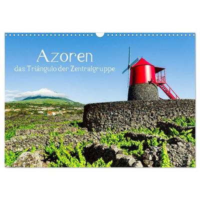 Azoren - das Triangulo der Zentralgruppe (Wandkalender 2027 DIN A3 quer), CALVENDO Monatskalender