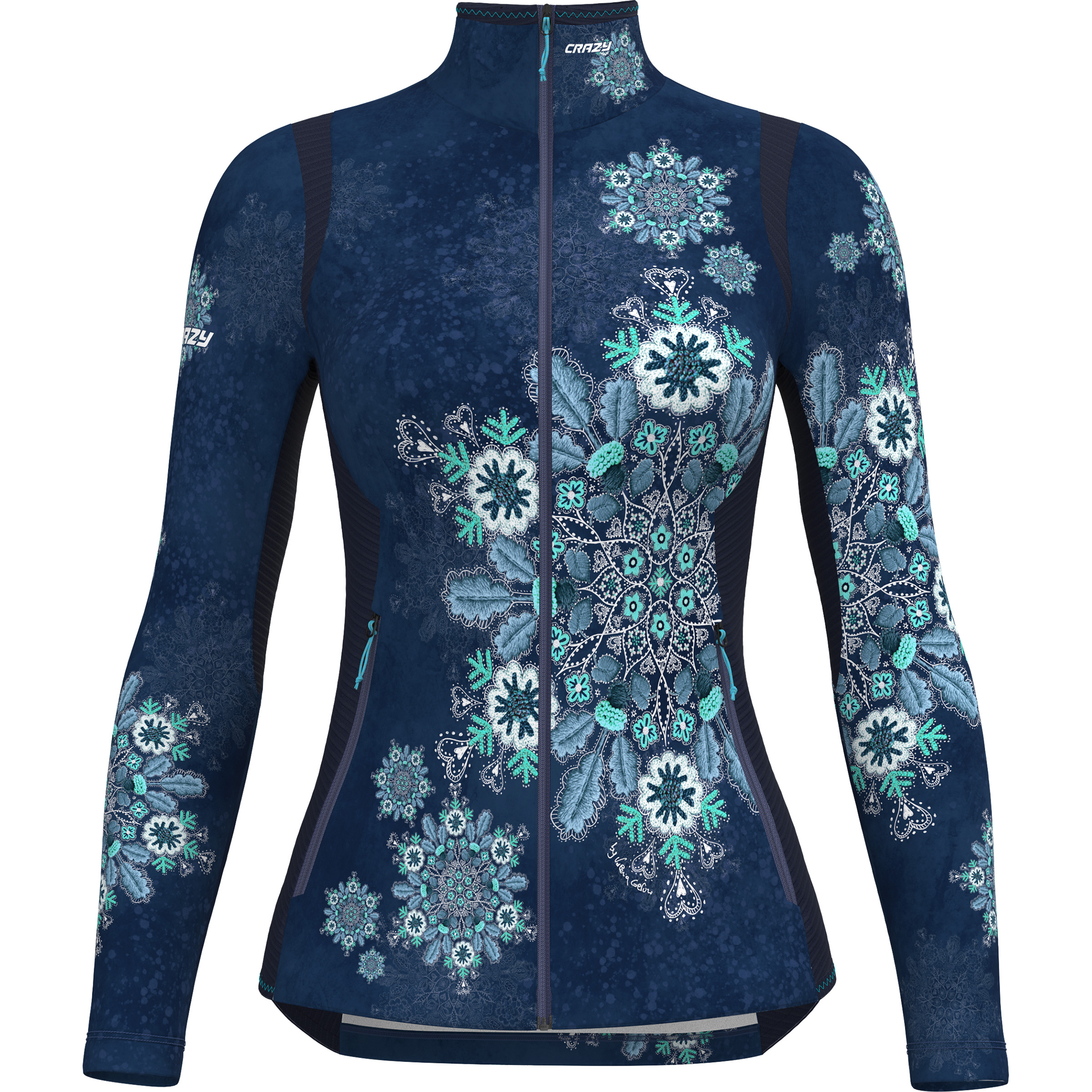 Crazy Wonder Magic Damen Fleecejacke blau Größe XL Trekking Elastisch