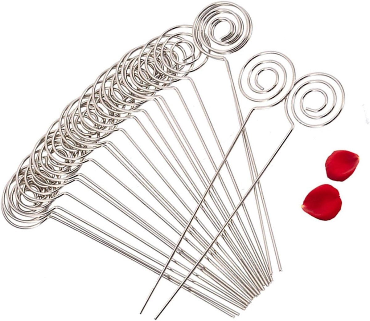 Zilveren ronde memocliphouders met duurzame metalen constructie