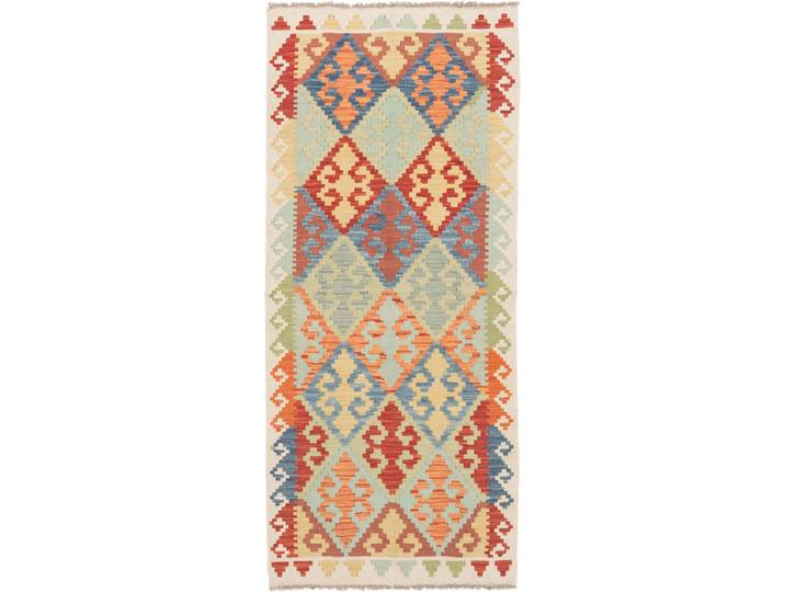 Kelim Afghan Teppich 85x192 Handgewebt Orientteppich Läufer Wolle