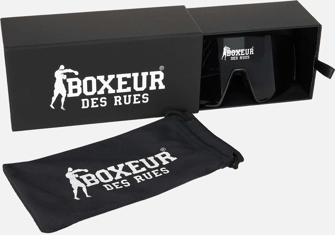Sonnenbrille BOXEUR DES RUES "BOXEUR DES RUES Sonnenbrille Polycarbonate Sport", Herren, schwarz, Sonnenbrillen Sonnenbrille schwarz Einheitsgröße