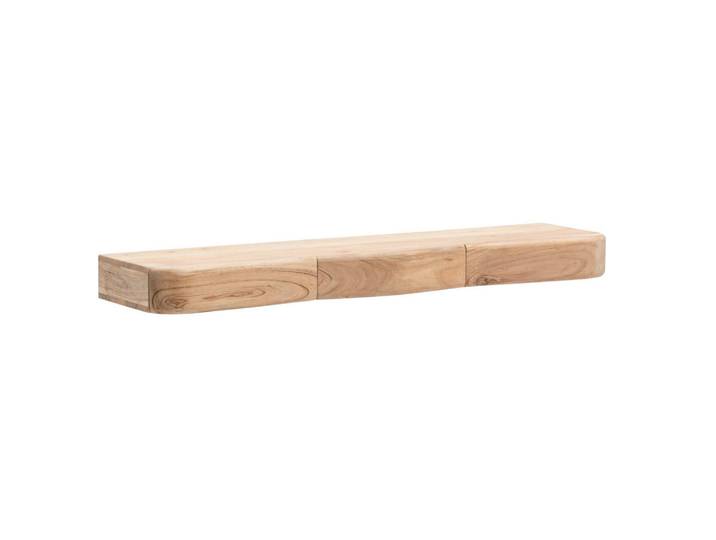 Livetastic Wandboard, Akaziefarben, Holz, Akazie, massiv, 100x8x20 cm, Wohnzimmer, Regal, Wandboards