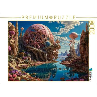 CALVENDO Puzzle Architektur der Myzelien: Wenn Pilze zu Kathedralen des Lichts werden | 2000 Teile Lege-Größe 90 × 67 cm Foto-Puzzle für glückliche