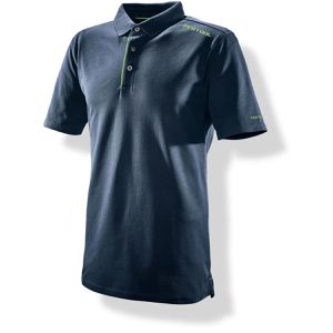 Festool Arbeitsshirt Poloshirt Herren, 203998, Poloshirt, Polokragen, blau, Größe L