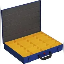 Allit Sortimentskoffer, HxBxT 70x440x370mm, 24 Kästen, Koffer Stahl/Kästen Polystyrol