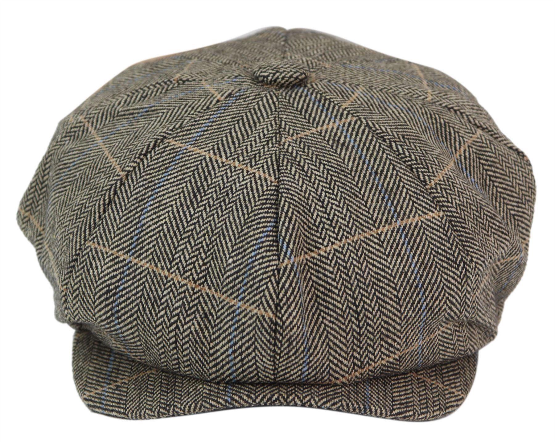 Herren Peaky Blinders Fischgrätenmütze