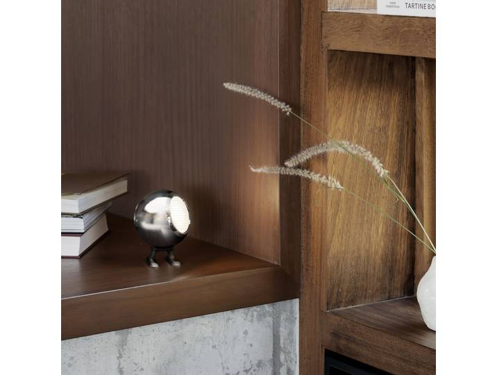 Lampe de table LED rechargeable Norbitt 2.0, chrome, IP54 - MR. WATTSON - Salon / séjour - Moderne - Aluminium - Boule