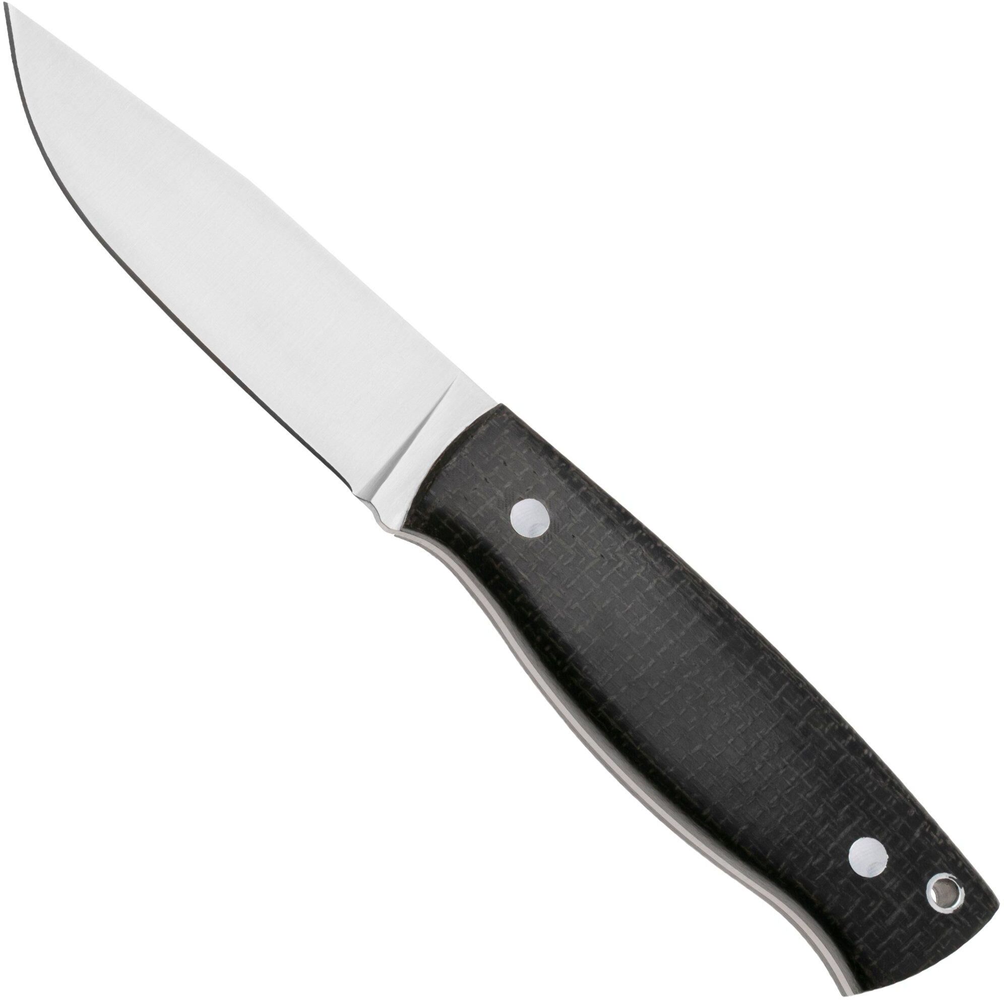 Nordic Knife Design Forester 2002, Satin 14C28N, Bison Micarta, coltello fisso