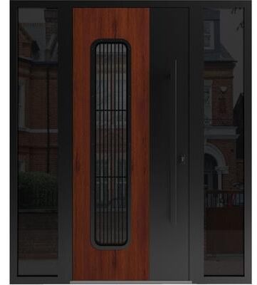 VDOMDOORS Ronex 0511 Bronze Oak Steel Exterior Door