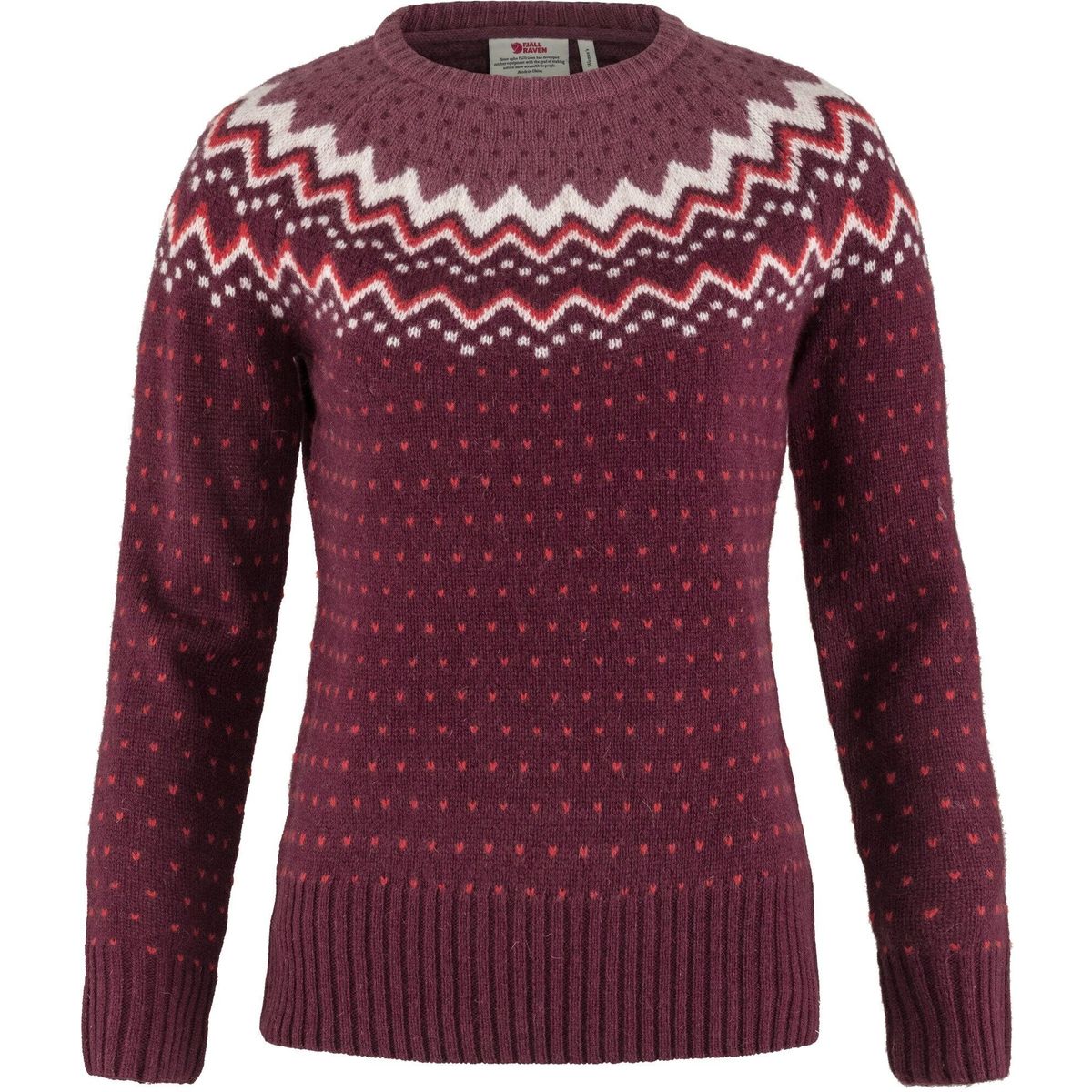 Fjällräven övik Knit Sweater W dark garnet (356) L F89941-356-L