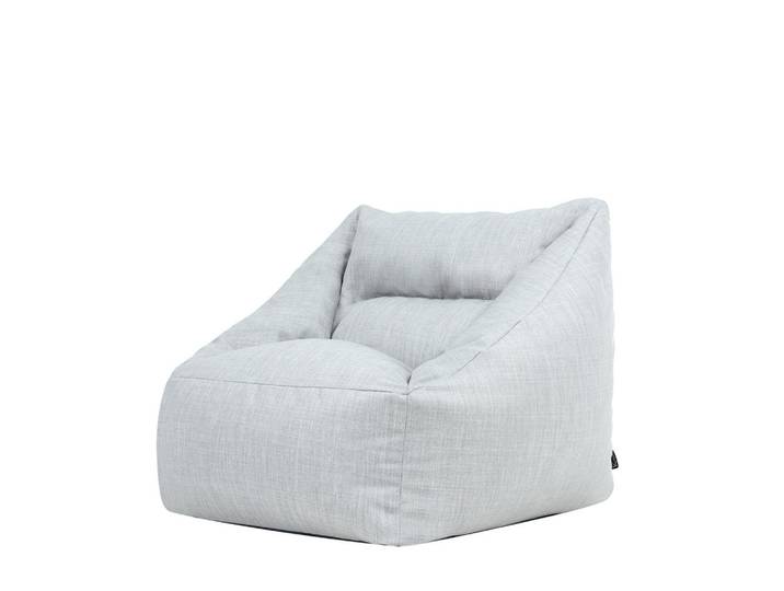 icon Sitzsack Outdoor-Sessel Natalia, Grau, 340 L, Füllung: EPS Mikroperlen, Freiform, 97x35x84 cm, Gartenmöbel, Gartensessel, Outdoor-Sitzsäcke