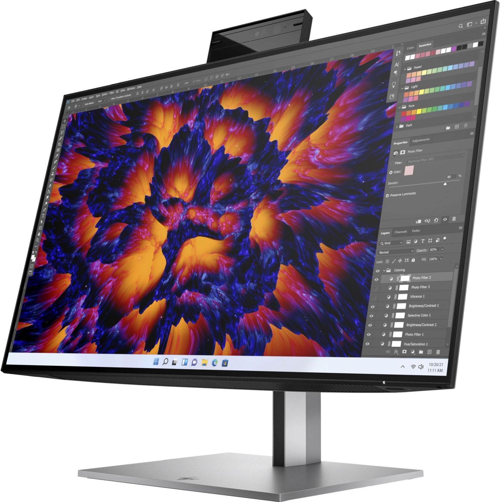 HP Z24m G3 QHD-Konferenzdisplay, 60,5 cm (23.8"), 2560 x 1440 Pixel, Quad HD, LCD, 5 ms, Silber