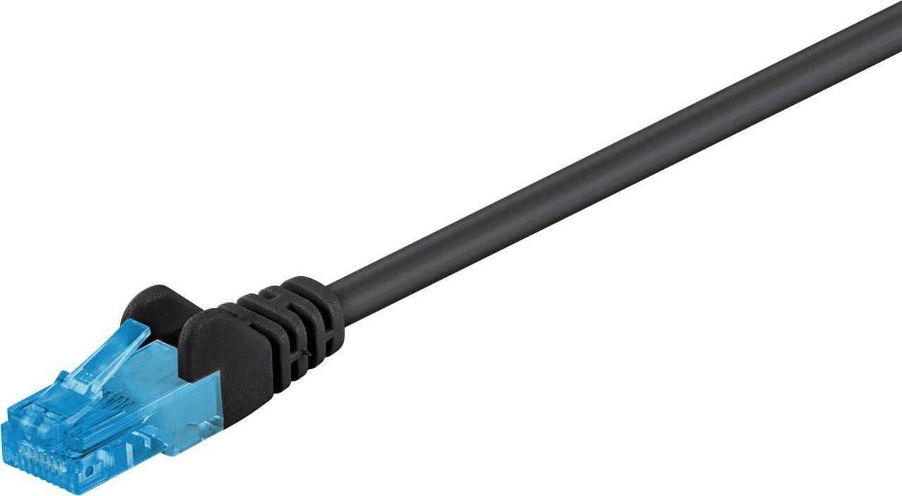Goobay CAT 6a netwerkkabel U/UTP halogeenvrij zwart 2 meter