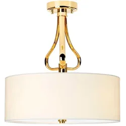 Elstead Lighting, Deckenleuchte, Falmouth LED Deckenleuchte G9 3-fach Französisches Gold IP44 (960 lm, G9)