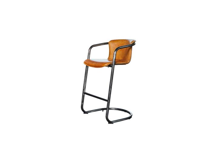 Kawola Barhocker Trivia Braun Leder, 51x102x62 cm, Esszimmer, Barmöbel, Barhocker