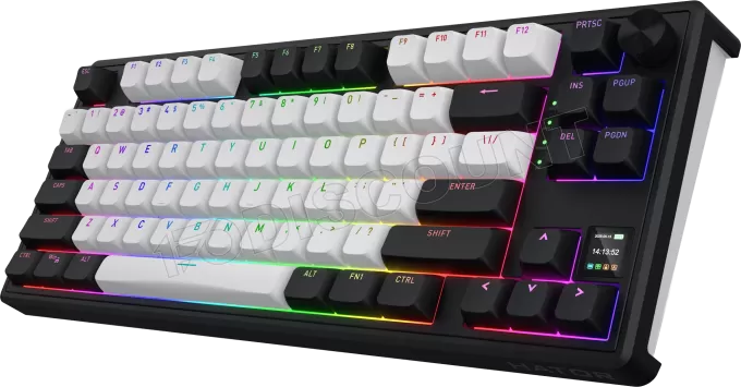 Clavier Gamer sans fil magnétique (Hator Aurum Linear) Hator Skyfall 80 Mag Ultima 8K TKL RGB (Noir)