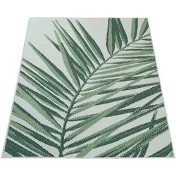 OUTDOORTEPPICH, mit Palmen-Motiv, aus Polypropylen, Grün, 120 x 170 cm