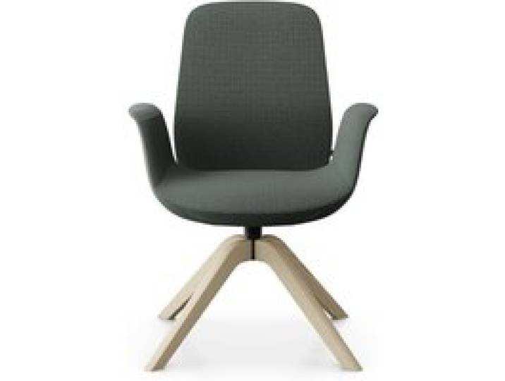 Fauteuil de bureau à dossier inclinable pieds bois Ellie Pro 20HW