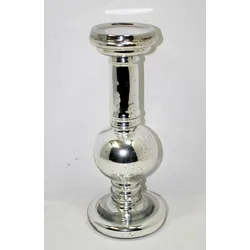 Kerzenhalter (DH 13x31 cm) - silber - DH 13x31 cm
