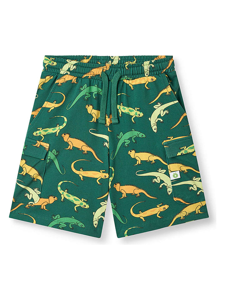 Småfolk Cargoshorts "Vogt" in Grün - 122/128