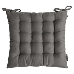MAGMA Stuhlkissen Diego 40 x cm Baumwolle Mittelgrau
