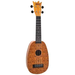 Mahalo Artist Elite Serie Sopran Ukulele Ananas-Modell (Sopran, Soprano), Ukulele, Braun