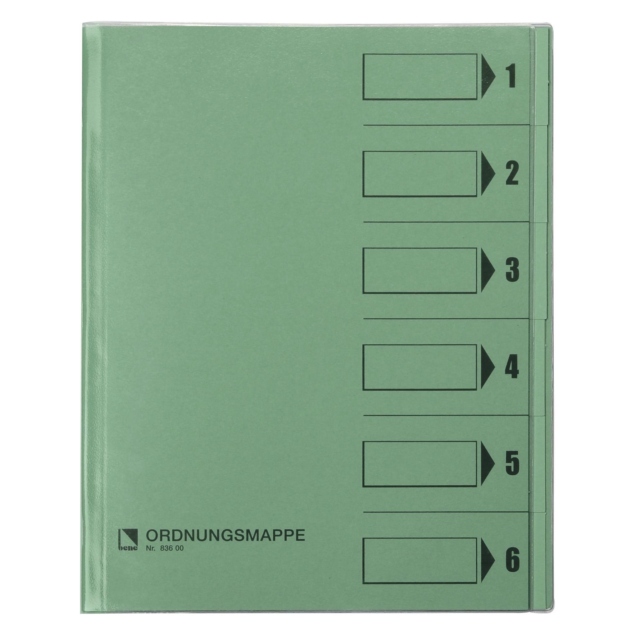 Bene Ordnungsmappe Verwendung für Papierformat: DIN A4 Grammatur: 250 g/m² (A4, 1x) (083600GN)