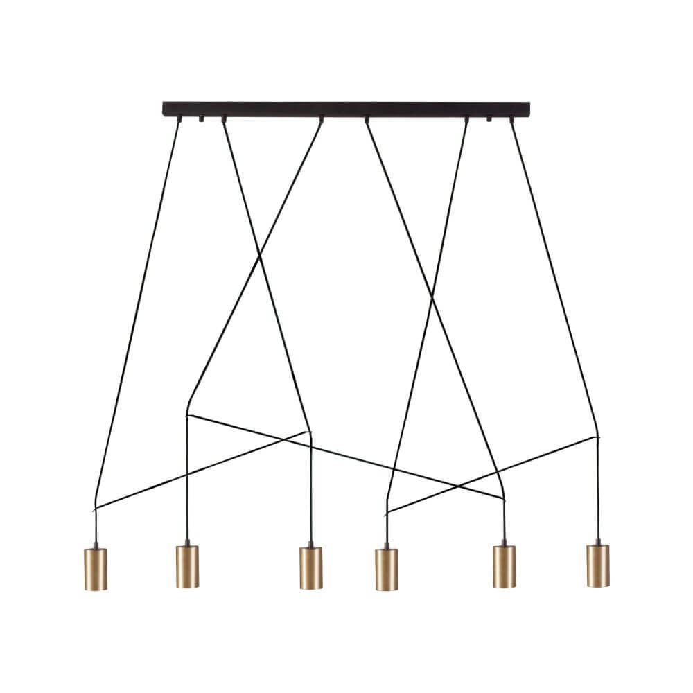 Lyora hanglamp Imbria - Zwart/Goud/Messing